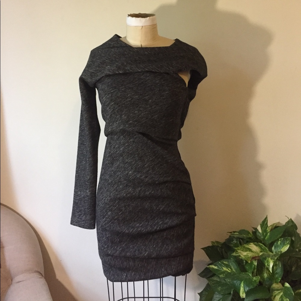 YIGAL AZROUËL grey knit dress