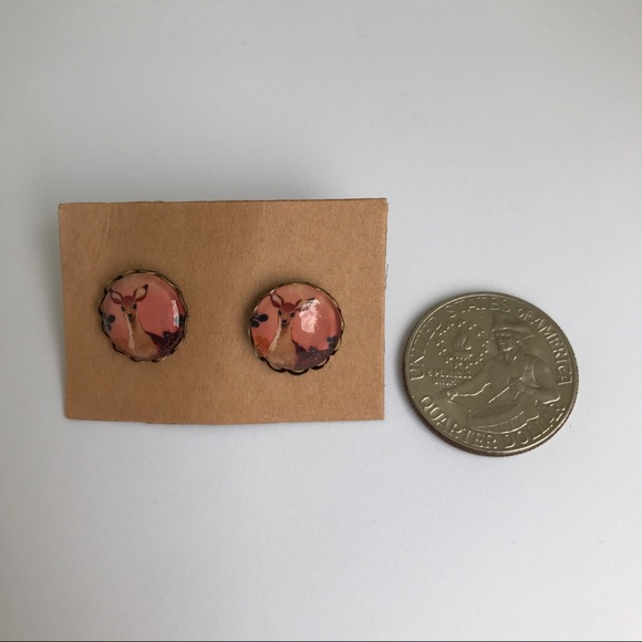 Darling Doe Deer Earrings - Picture 5 of 5