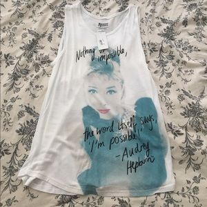 Audrey Hepburn Sleeveless Shirt