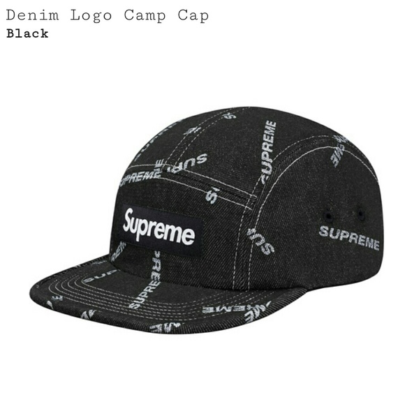 Supreme Denim Logo Hat - Picture 1 of 1