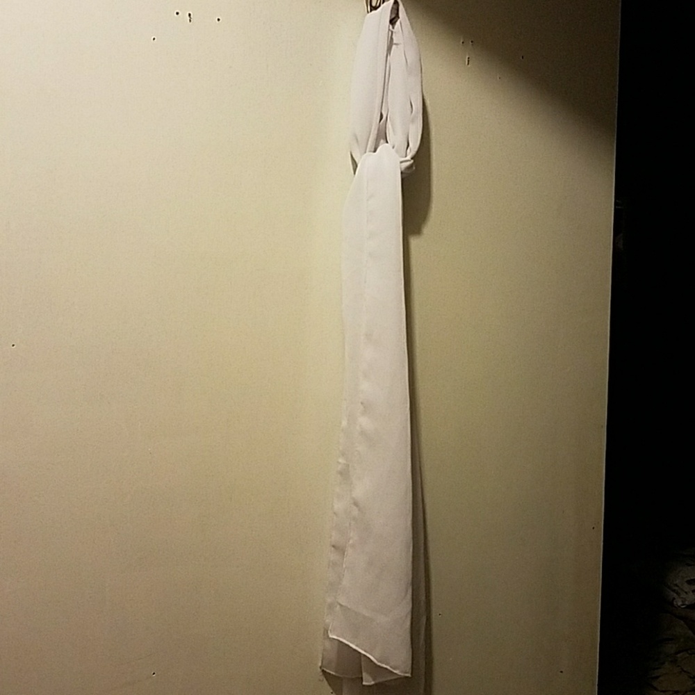 Pretty white,flowy scarf FREE WITH PURCHASE!