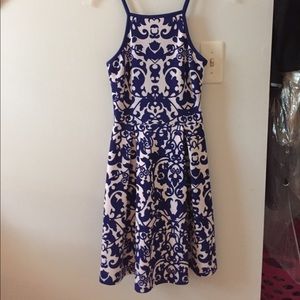 Blue and White Spring Dress
