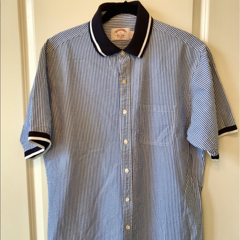 SALE Brooks Brother Short Sleeve Button Down
