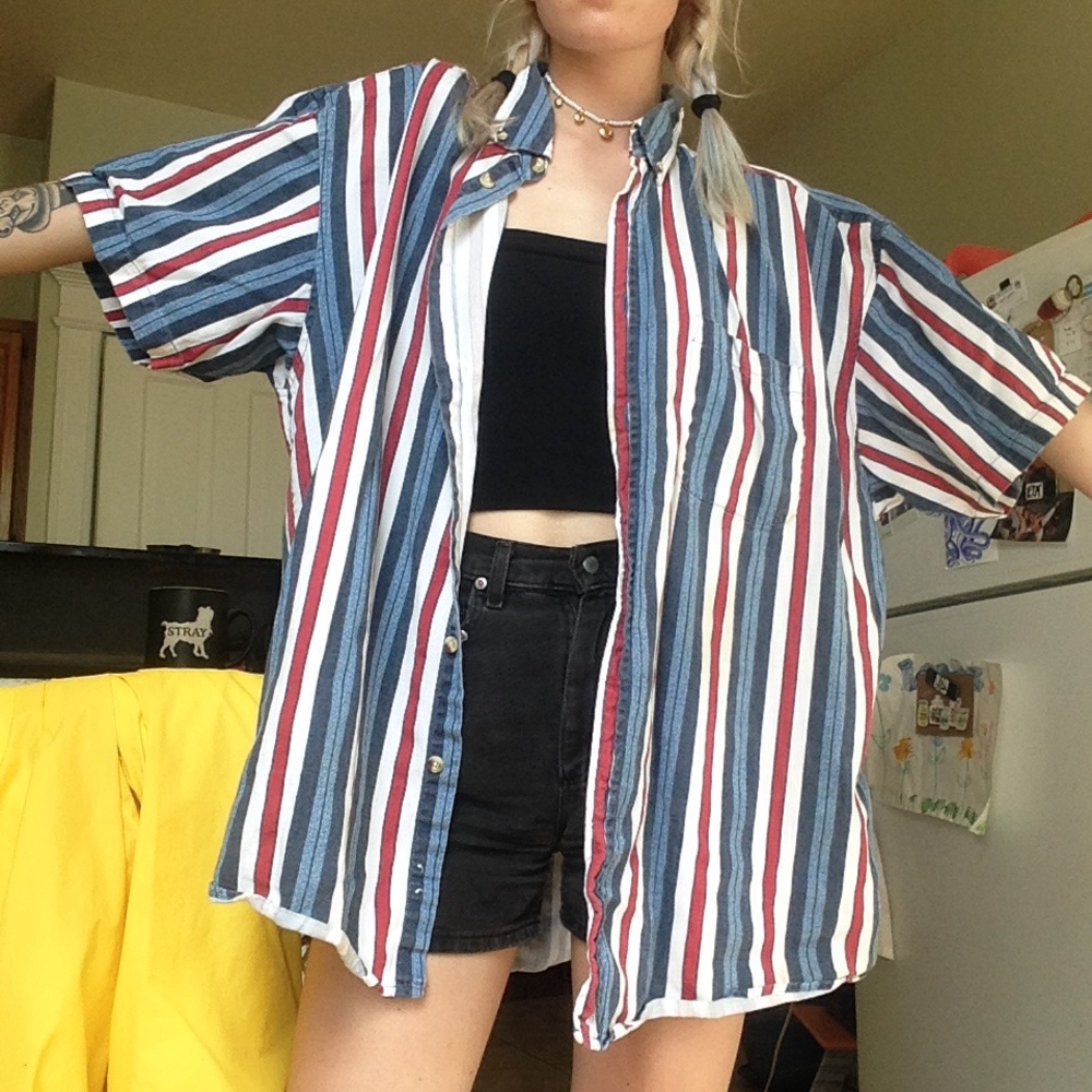 🌟Oversized Button Up🌟