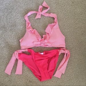 Jessica Simpson brand seersucker bikini
