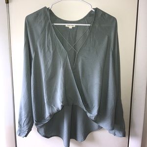 Urban Outfitters criss cross blouse