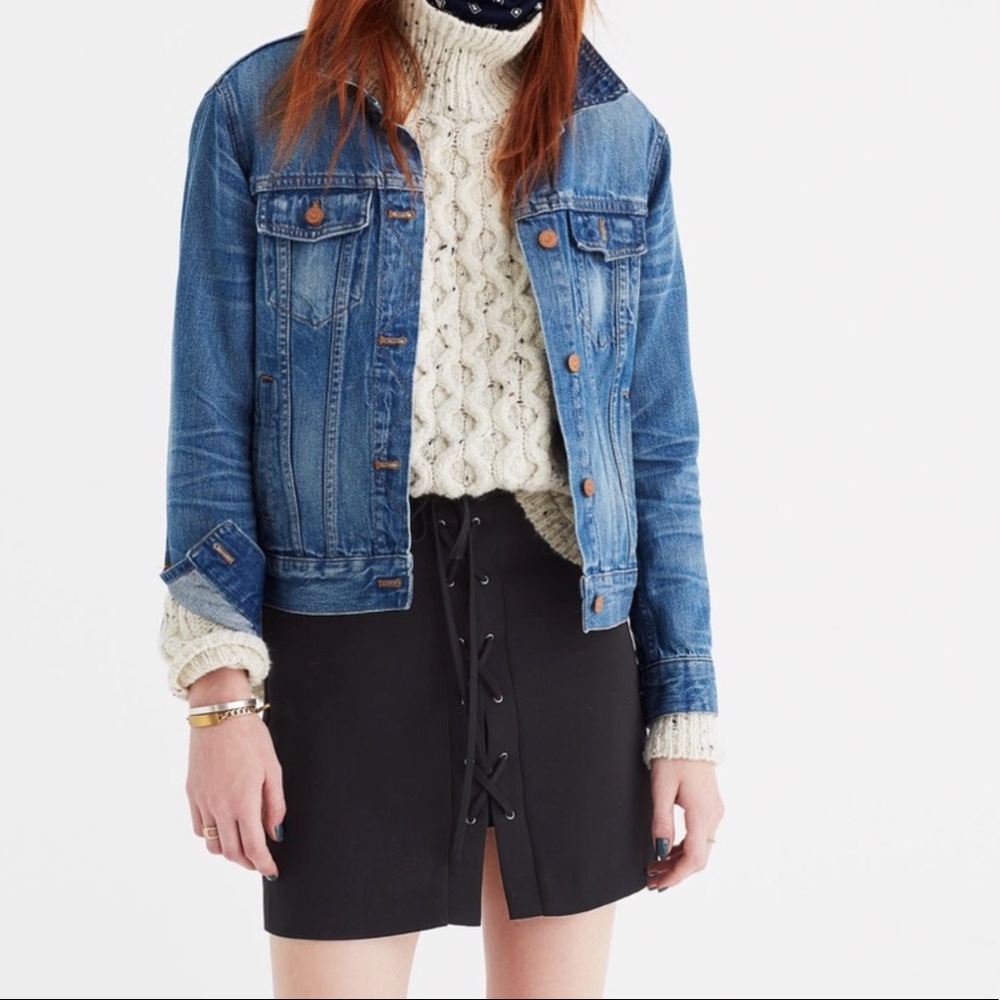 NWT // Madewell Lace Up Skirt
