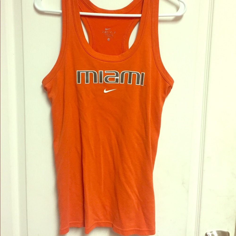 Miami Hurricanes dri fit tank top