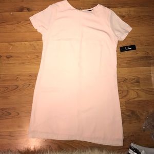 Pink shift dress