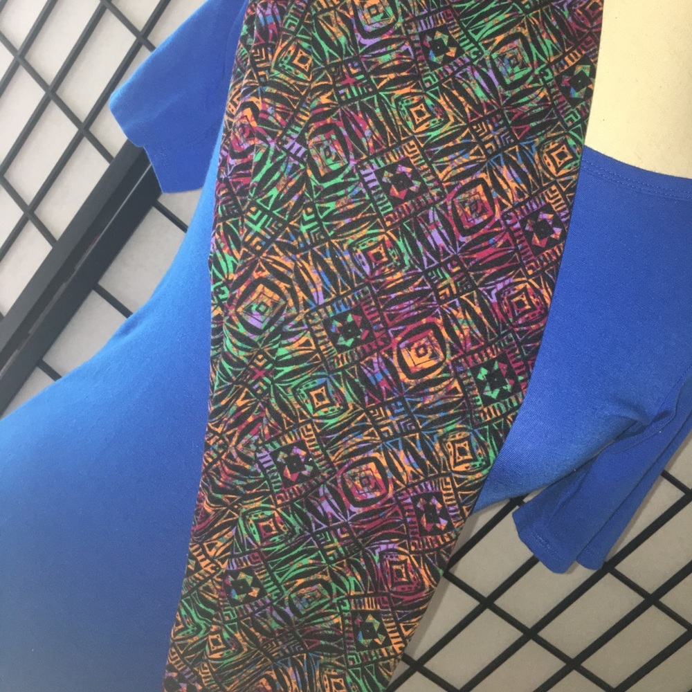 OS LuLaRoe Printed Leggings