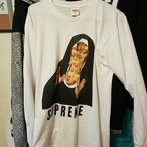 White Supreme Nun shirt