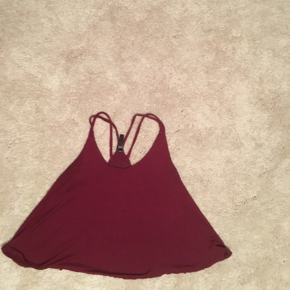 Burgundy tank top
