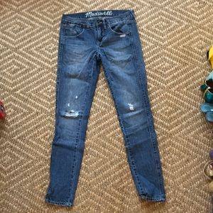 Madewell Distressed Boyfriend Jeans, Size 24