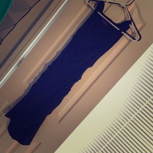 Black ruched Nicole Miller knee length dress