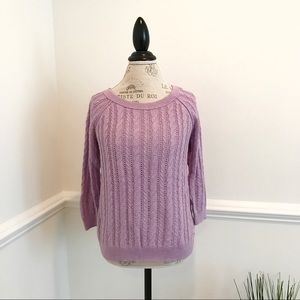Lavender knit sweater
