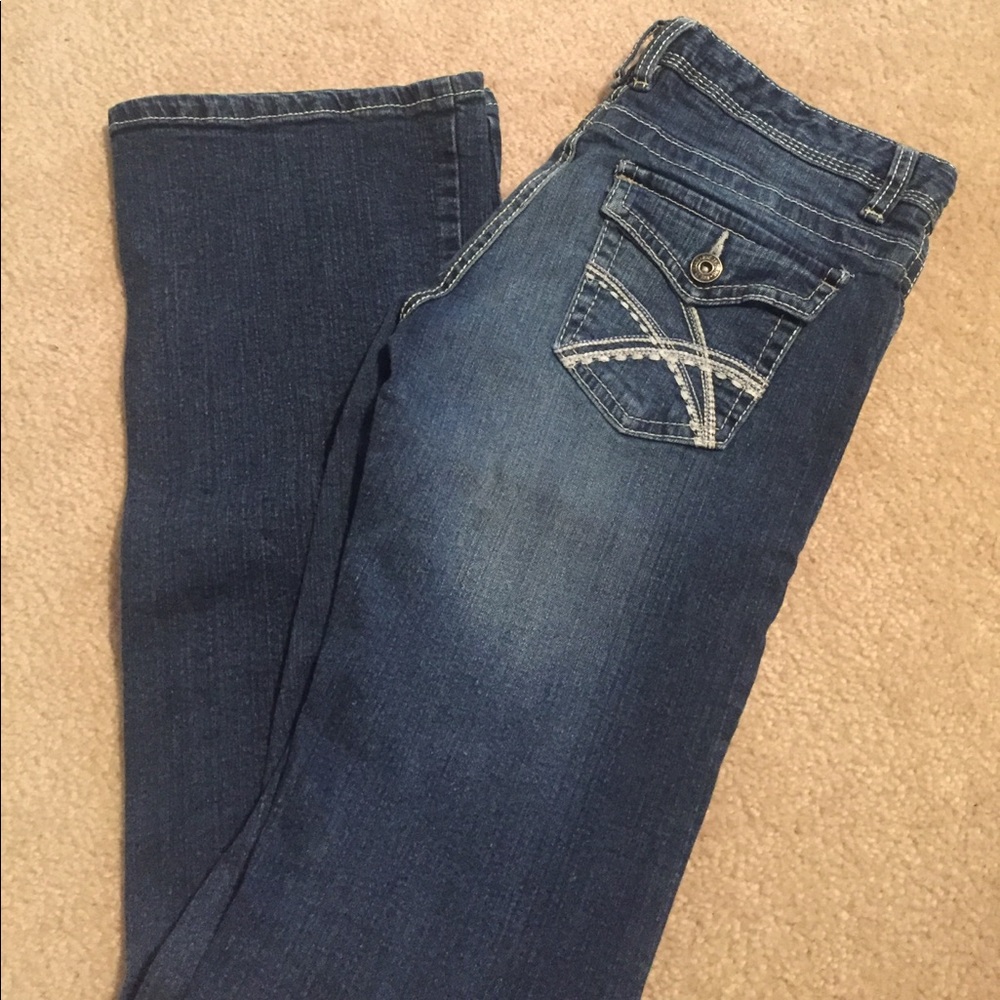 Dark Blue Bootcut Jeans