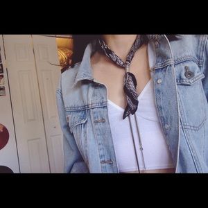 Free People Bandana Bolo Necklace