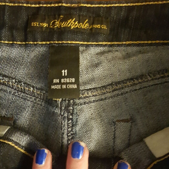 Southpole dark wash boot cut jeans size 11 - Picture 2 of 3