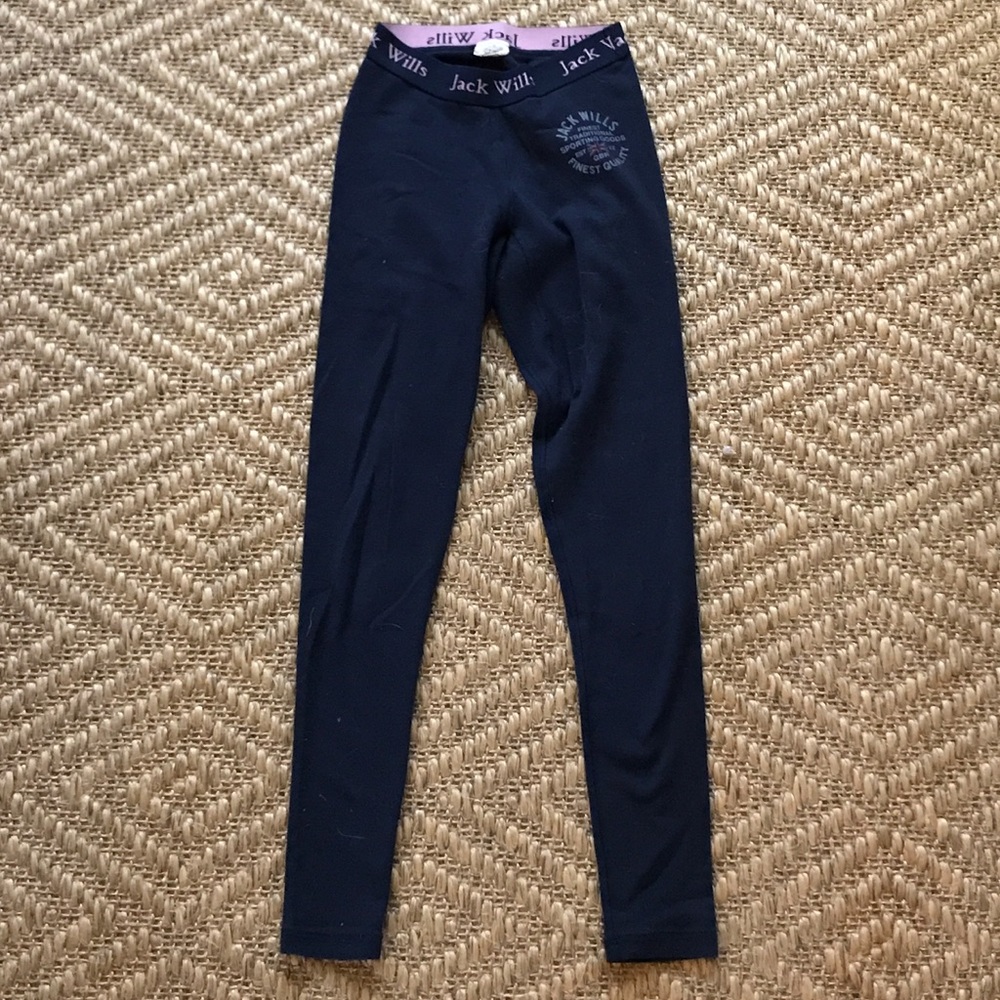 Jack Wills Navy Leggings, Size 4