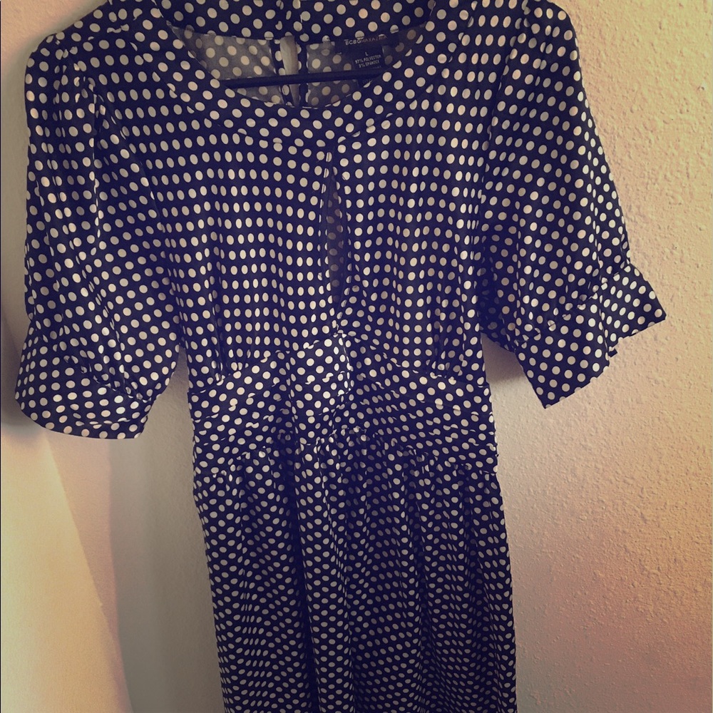 BCBG polka dot dress