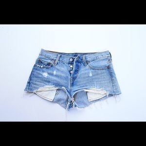 Levi's denim cut offs.