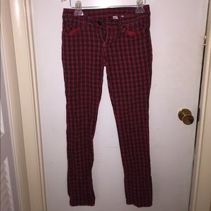 Red n' Black Plaid Jeans