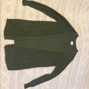 LA Hearts long green cardigan