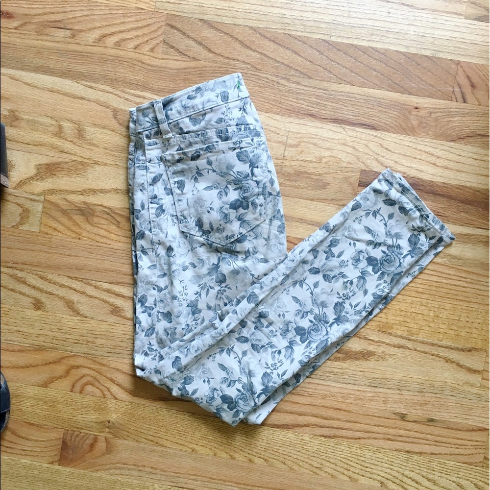 J Brand Floral Skinny Jeans