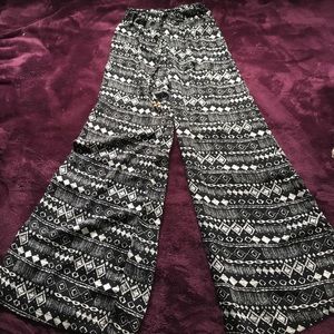 Sheer flowing bell bottoms