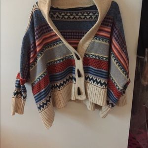 Printed cardigan