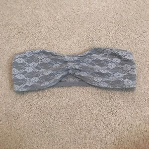 VS Pink- Gray lace bandeau