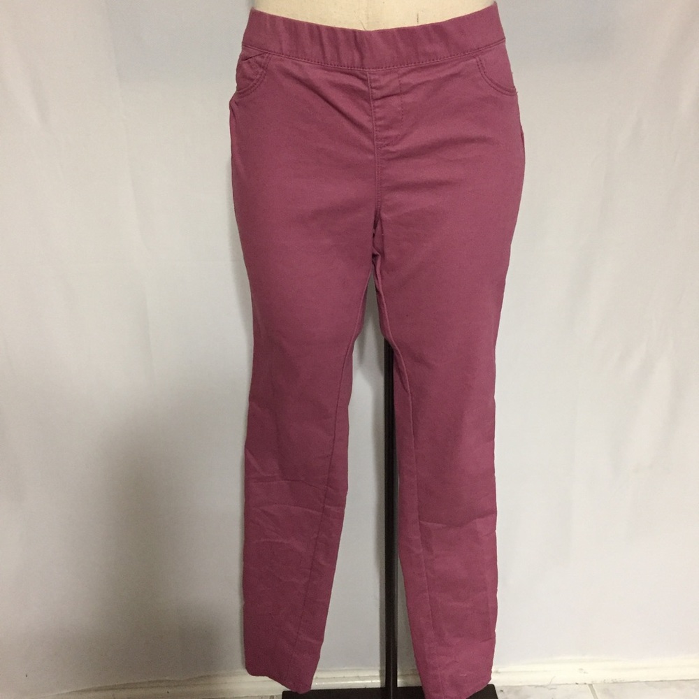 Denim Co pink pull on skinny jeans size 6