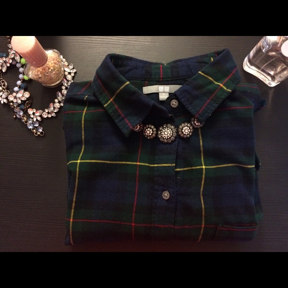 Forever21 Necklace - Black and Silver