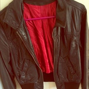 Black pleather jacket ~Just reduced!