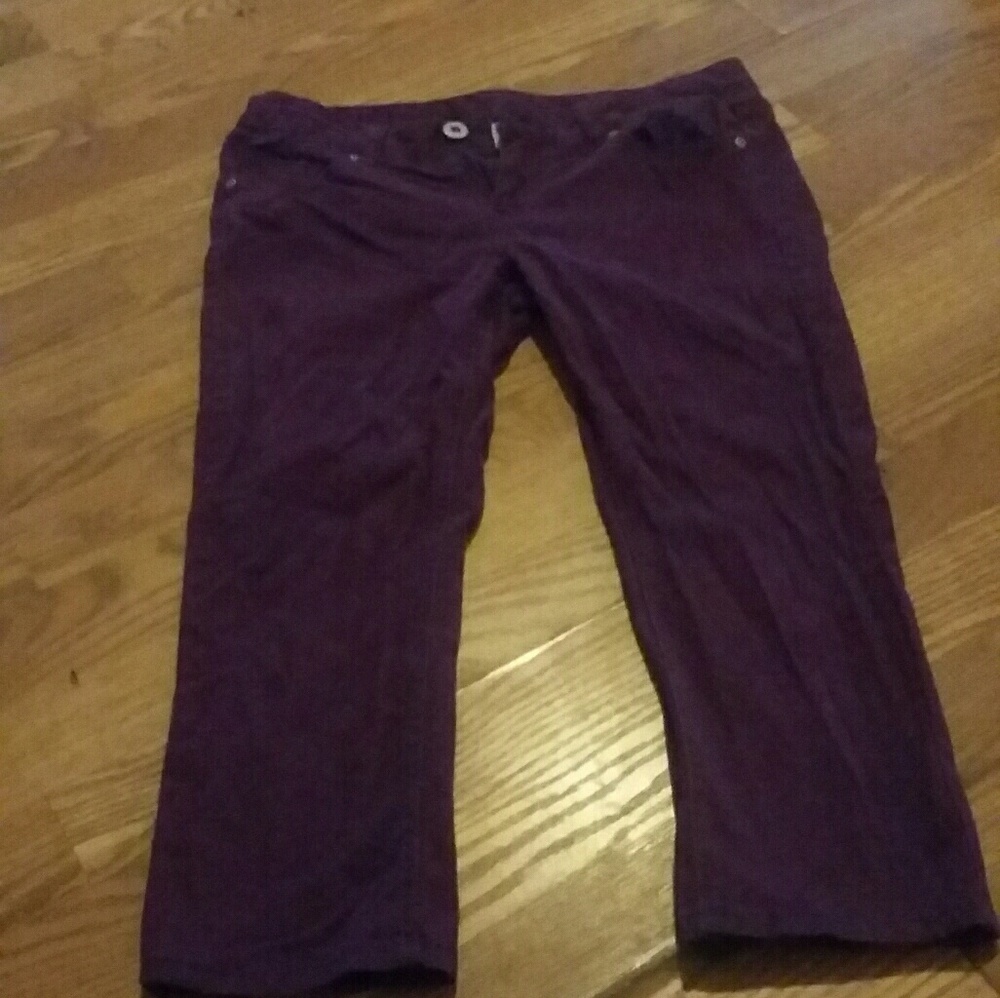 Red Camel Size 7 Purple Capris