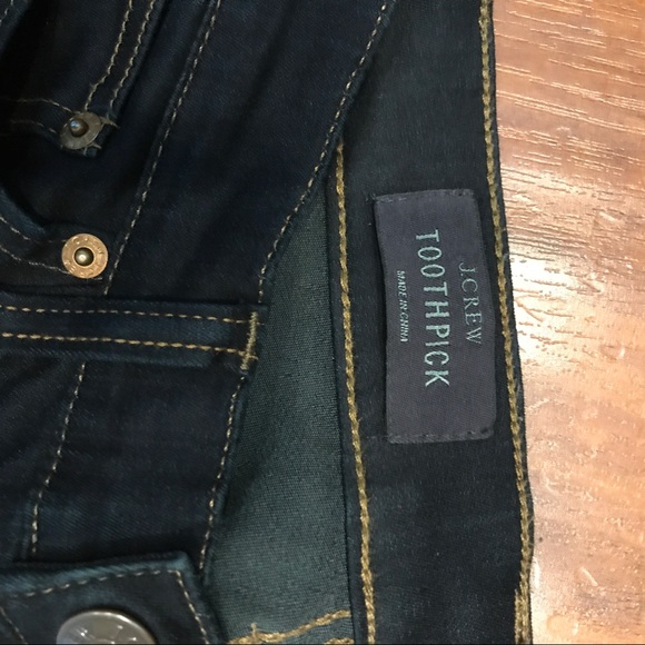 NWOT j.crew slimy ankle dark denim jeans - Picture 2 of 4