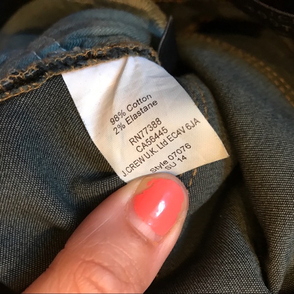 NWOT j.crew slimy ankle dark denim jeans - Picture 4 of 4