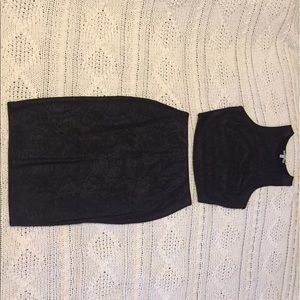 XS two piece cocktail or evening dress