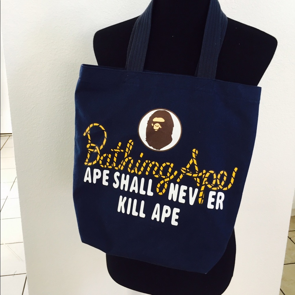 Bathing ape tote bag