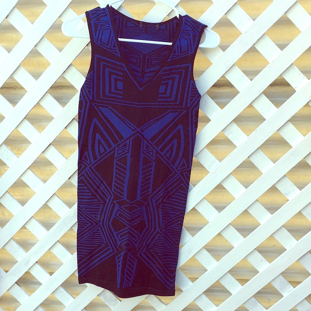 Tribal style print dress