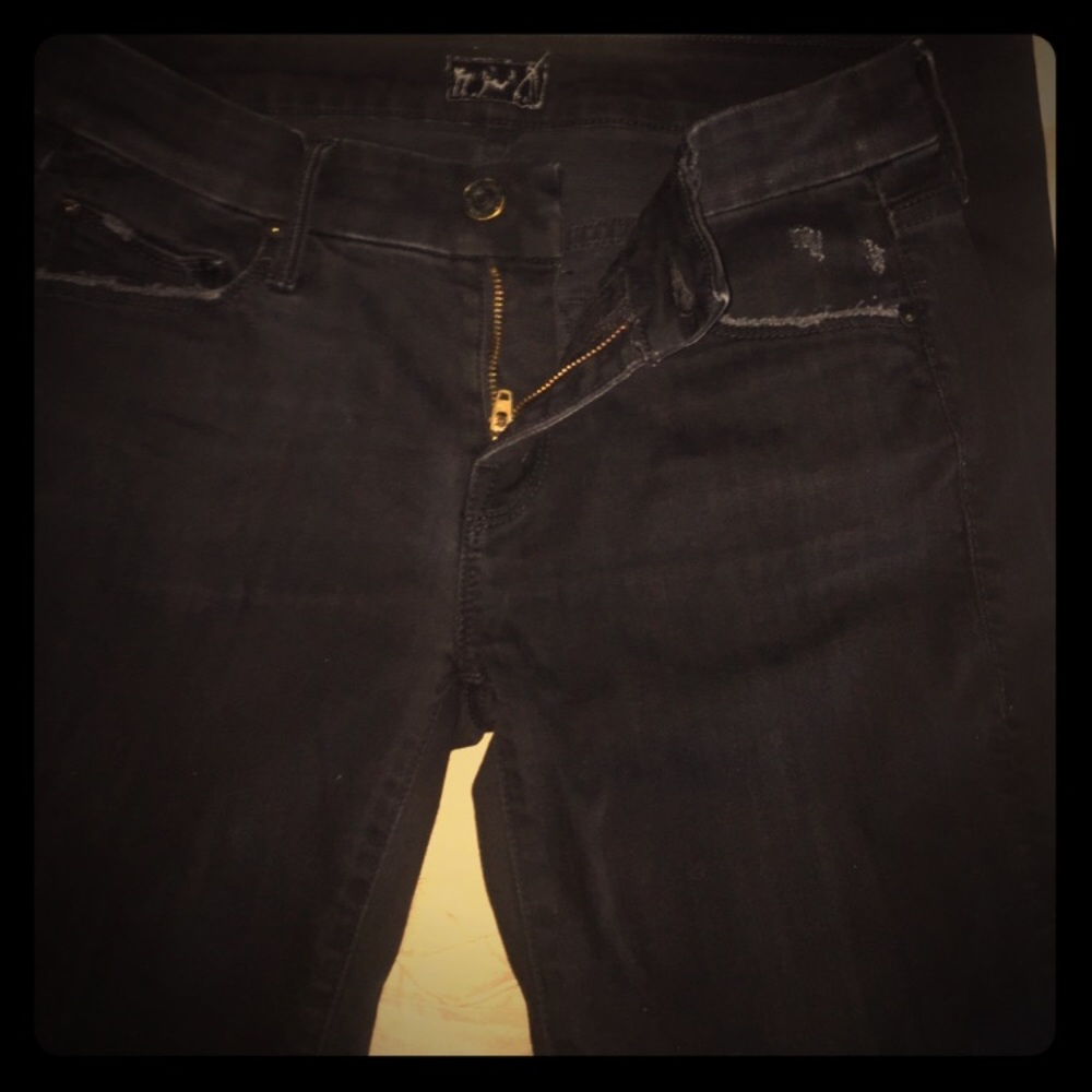 Black skinny Mother jeans