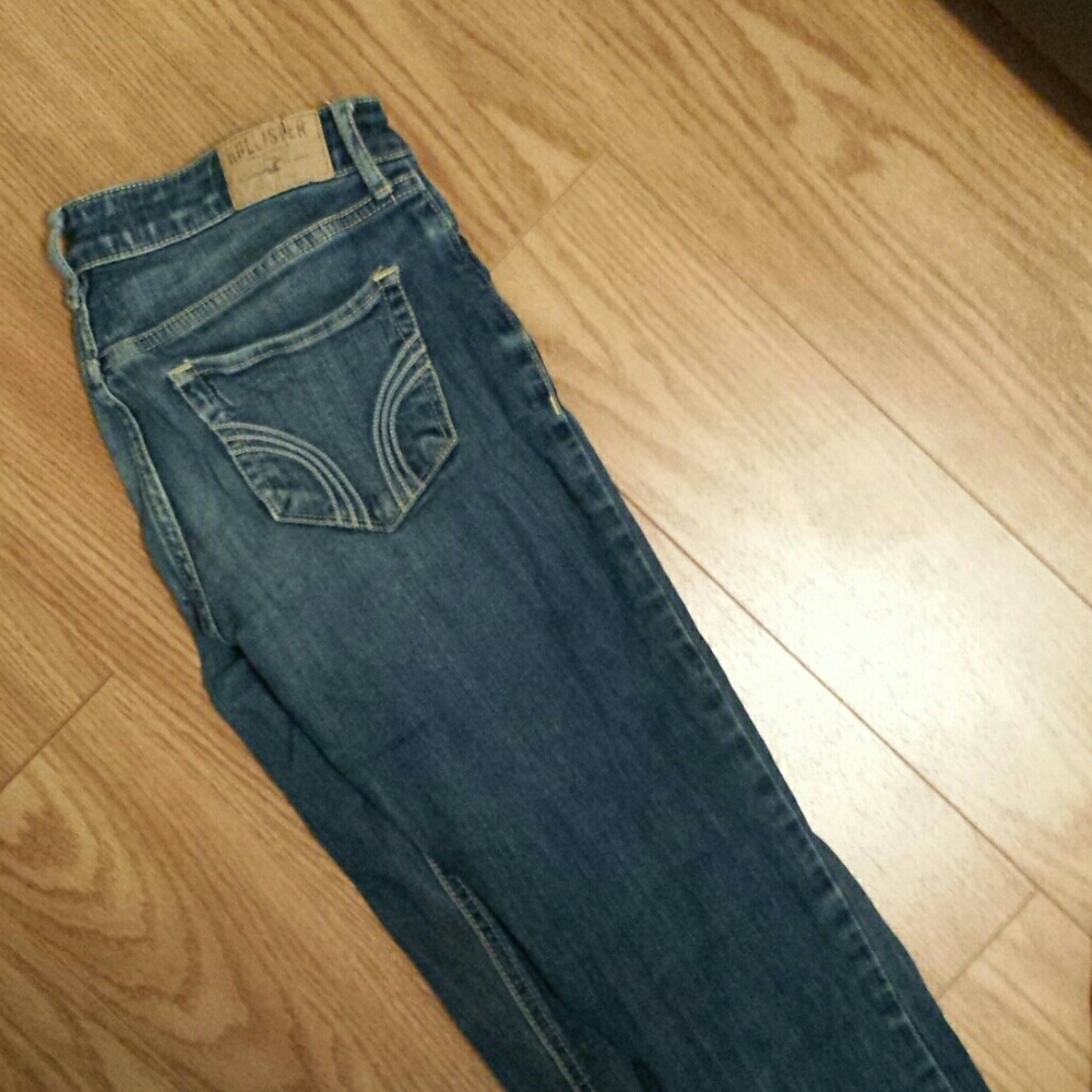 Slightly worn jeans