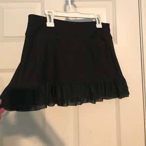 Black tennis skirt