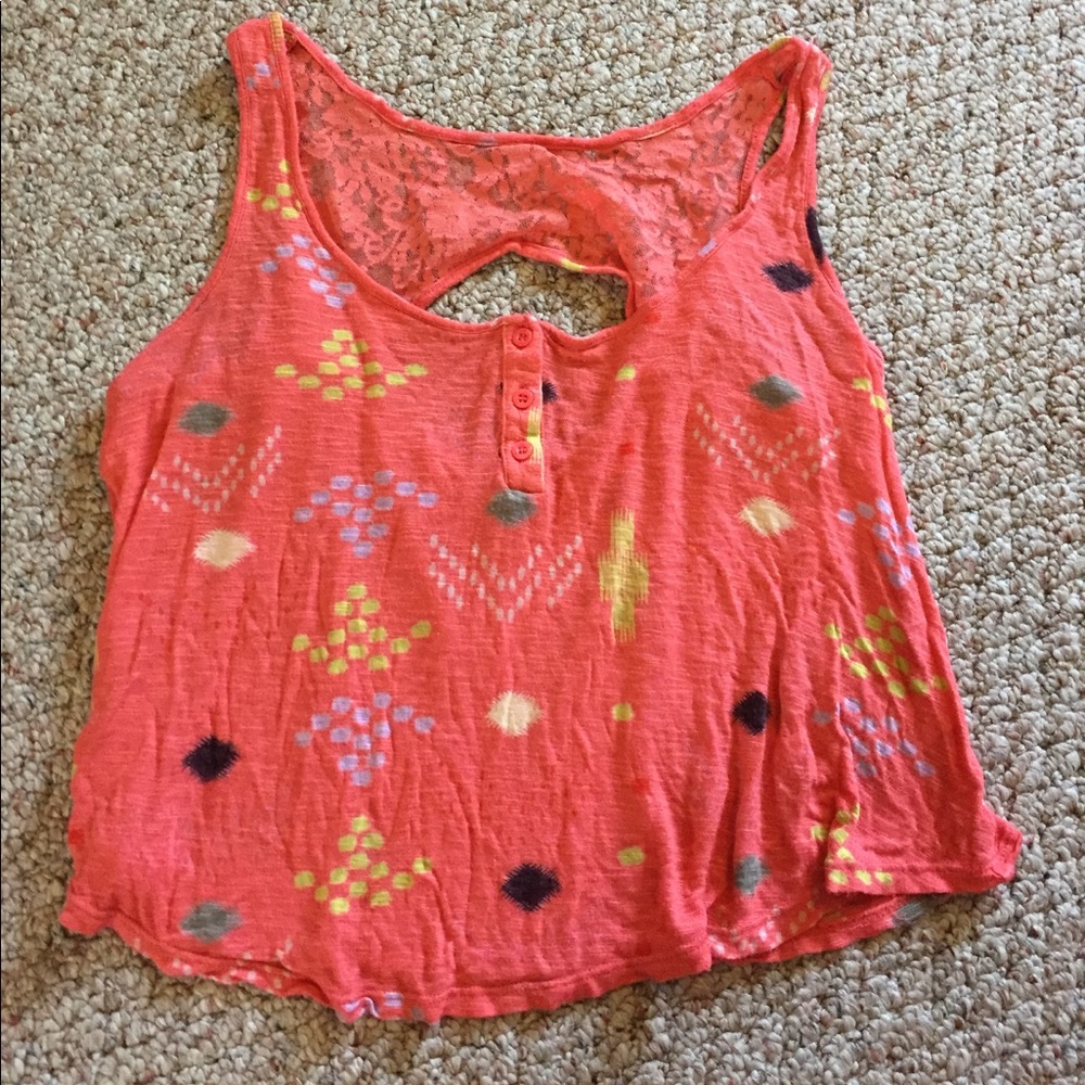 tribal print crop too