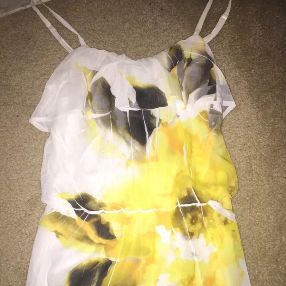 BCX floral tank blouse