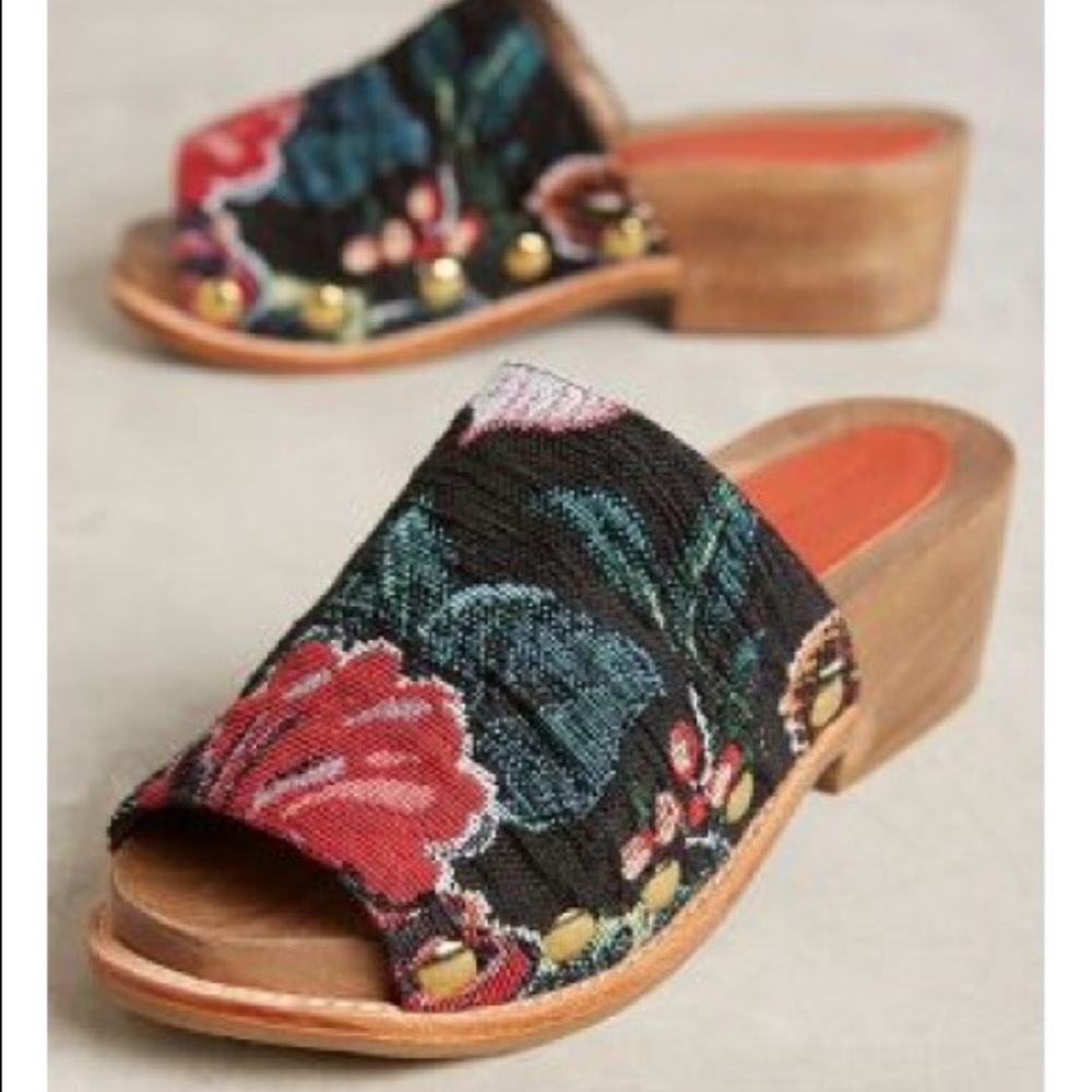 NEW Rachel Comey Dover Floral Brocade Clogs