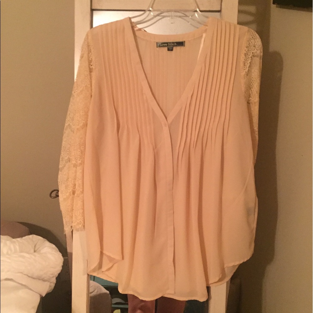 Sheer Cream Blouse