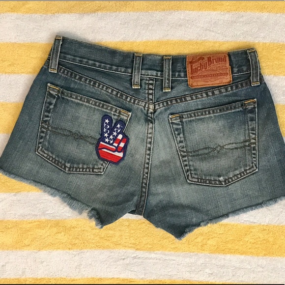 Lucky Brand Pants - Lucky Brand Embroidered Shorts