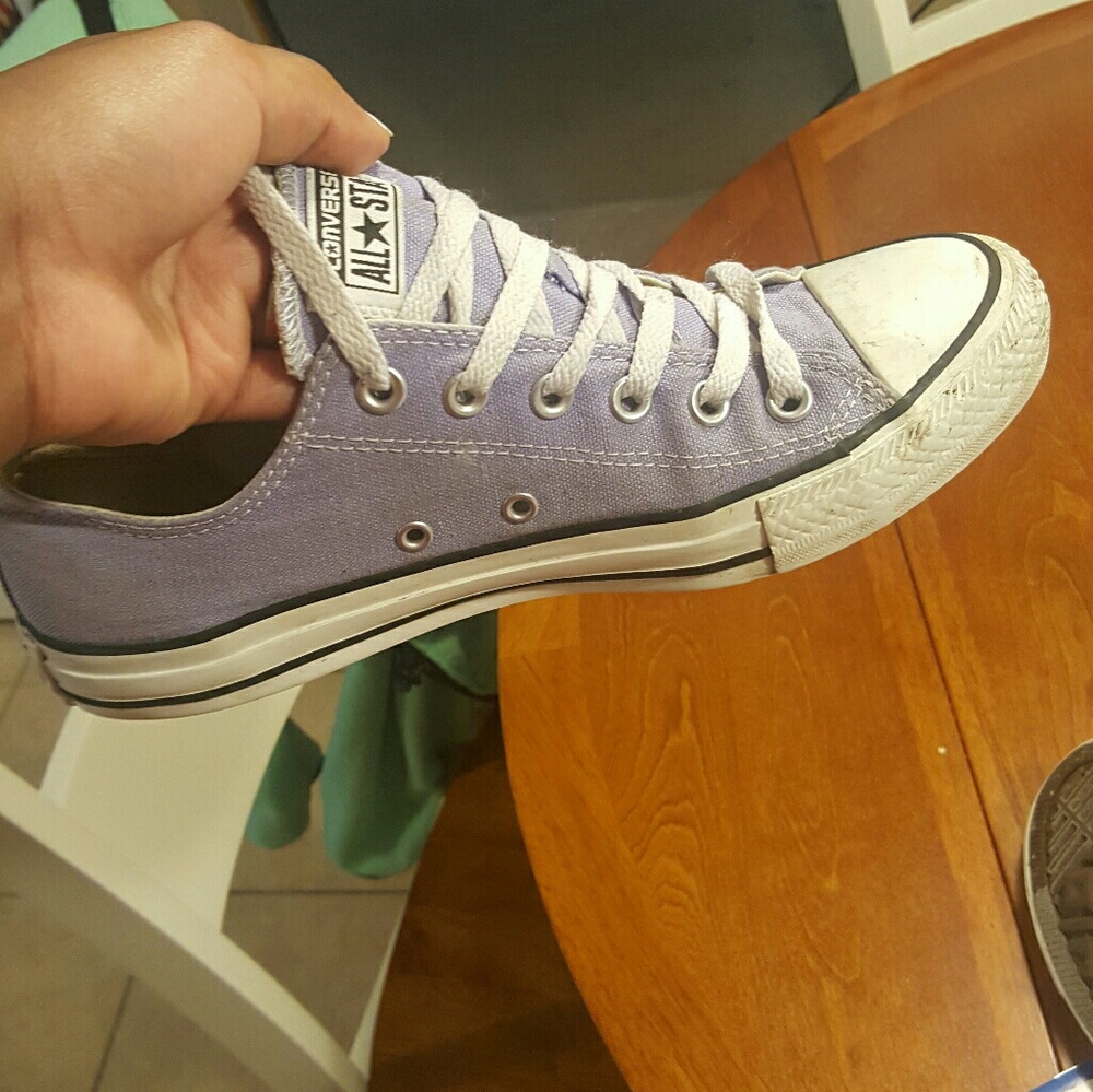 Lavender Low Top Converse Allstar