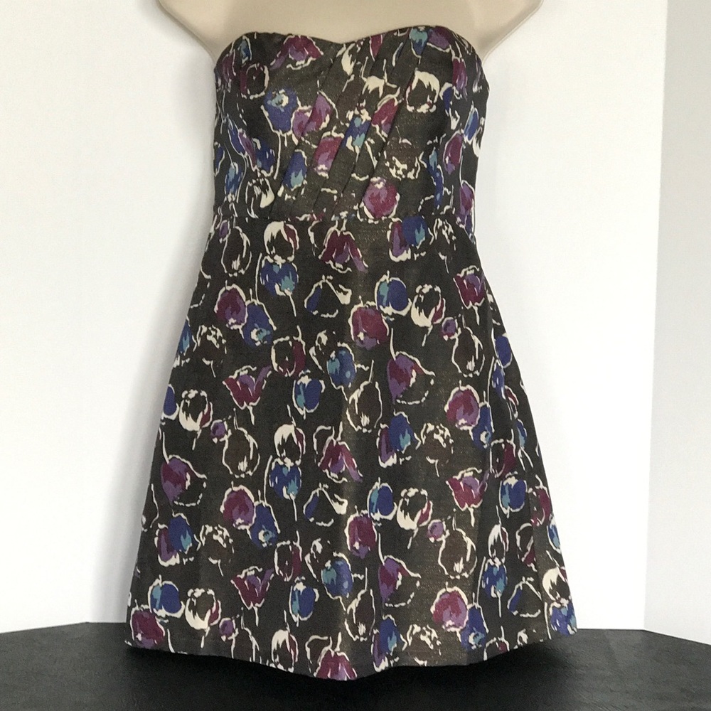 AEO Strapless Flower Print Dress